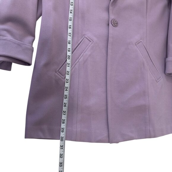 Chicos Womens Lavender Peacoat Size 2 12/14 Polyester/Nylon - Picture 5 of 14